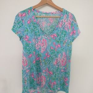 Lilly Pulitzer Etta v neck top